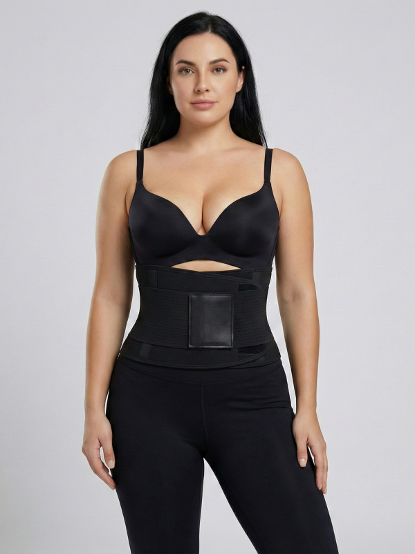 Flexvibe Sauna Sweat Body Shaping Waist Belt - Heat-Trapping Adjustable Lumbar Support