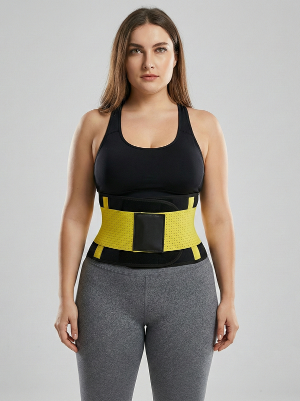Flexvibe Sauna Sweat Body Shaping Waist Belt - Heat-Trapping Adjustable Lumbar Support