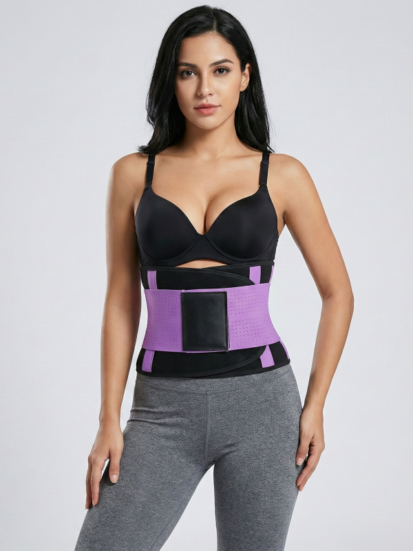 Flexvibe Sauna Sweat Body Shaping Waist Belt - Heat-Trapping Adjustable Lumbar Support