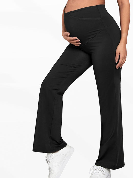 Flexvibe Maternity Loose-Fit Pants | Cross-Waistband Tummy Support, Breathable, S–XL