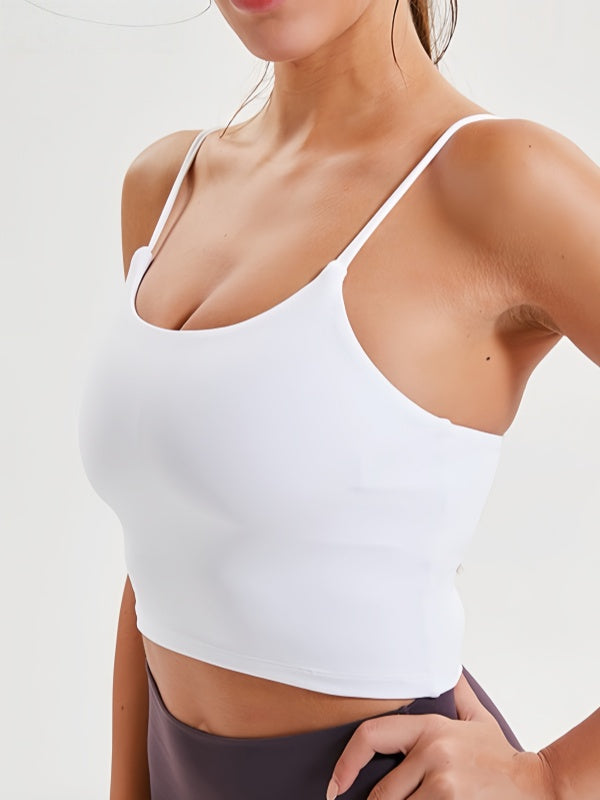 Flexvibe Camisole with Built-in Bra - Wireless Comfortable Breathable Daily Yoga Gym Top