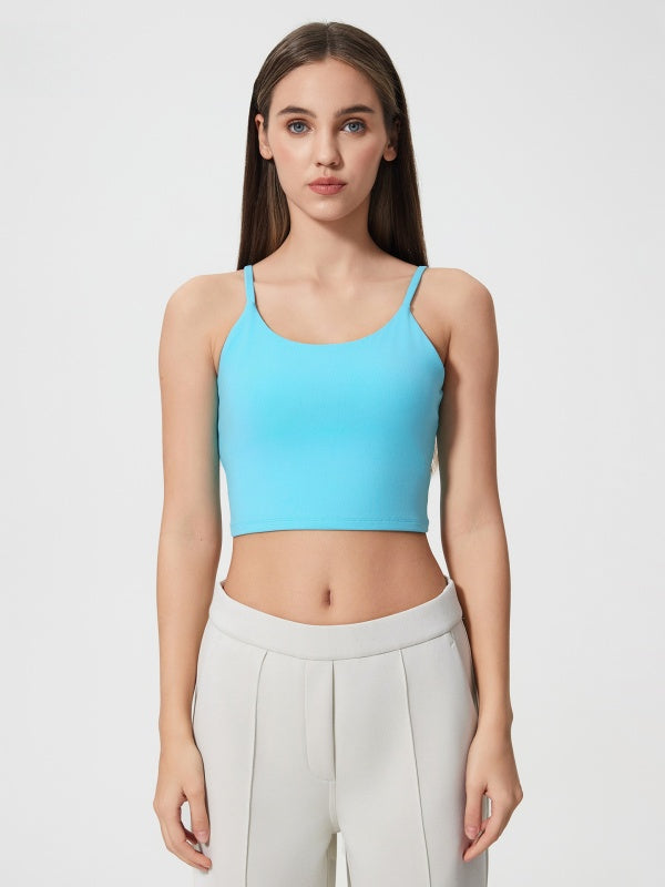 Flexvibe Camisole with Built-in Bra - Wireless Comfortable Breathable Daily Yoga Gym Top