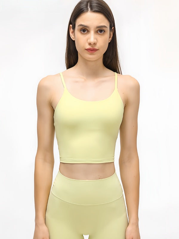 Flexvibe Camisole with Built-in Bra - Wireless Comfortable Breathable Daily Yoga Gym Top