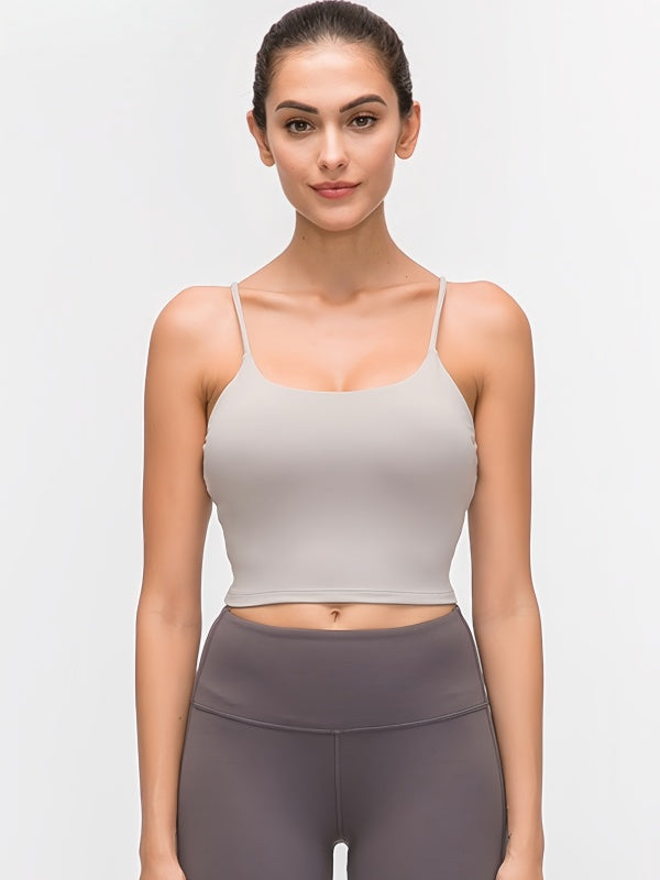 Flexvibe Camisole with Built-in Bra - Wireless Comfortable Breathable Daily Yoga Gym Top