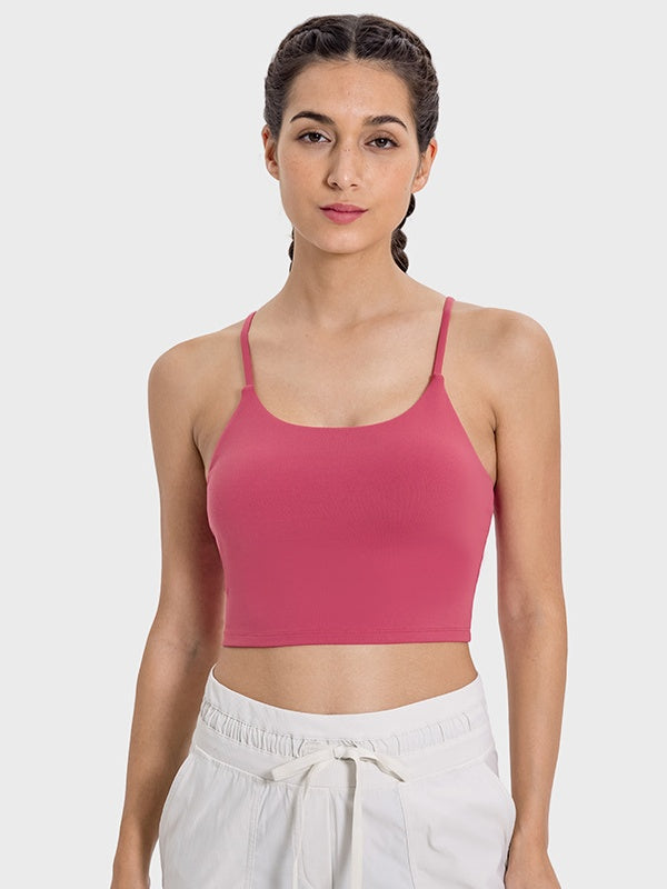 Flexvibe Camisole with Built-in Bra - Wireless Comfortable Breathable Daily Yoga Gym Top