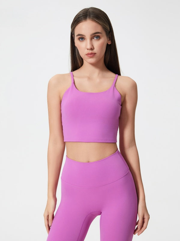 Flexvibe Camisole with Built-in Bra - Wireless Comfortable Breathable Daily Yoga Gym Top