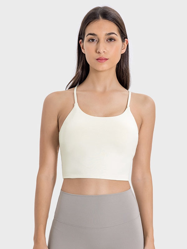 Flexvibe Camisole with Built-in Bra - Wireless Comfortable Breathable Daily Yoga Gym Top