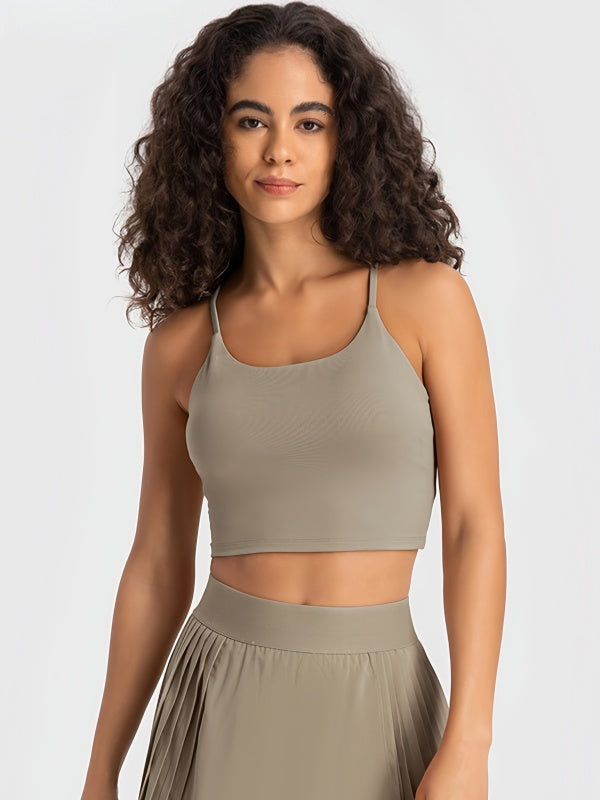 Flexvibe Camisole with Built-in Bra - Wireless Comfortable Breathable Daily Yoga Gym Top