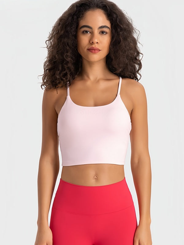Flexvibe Camisole with Built-in Bra - Wireless Comfortable Breathable Daily Yoga Gym Top