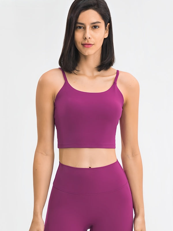Flexvibe Camisole with Built-in Bra - Wireless Comfortable Breathable Daily Yoga Gym Top