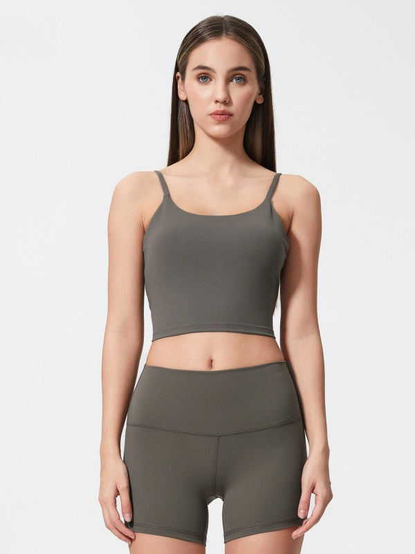 Flexvibe Camisole with Built-in Bra - Wireless Comfortable Breathable Daily Yoga Gym Top