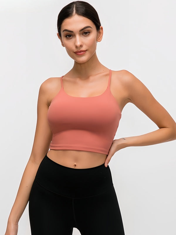 Flexvibe Camisole with Built-in Bra - Wireless Comfortable Breathable Daily Yoga Gym Top