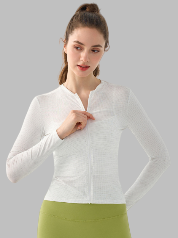 Flexvibe Women's Windproof Cycling Jacket, Lightweight Breathable Outdoor Biking Long Sleeve Sports Top