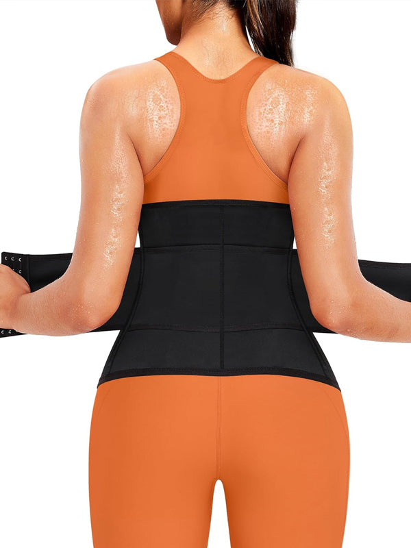 Flexvibe Sweat-Enhancing Waist Trainer - Adjustable Segmented Back Support Shapewear Belt
