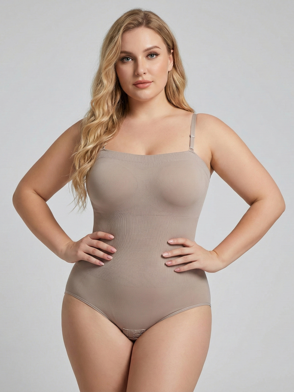 Flexvibe Seamless Hook and Eye Shapewear S-3XL - Bodysuit Tummy Control Confident Fit