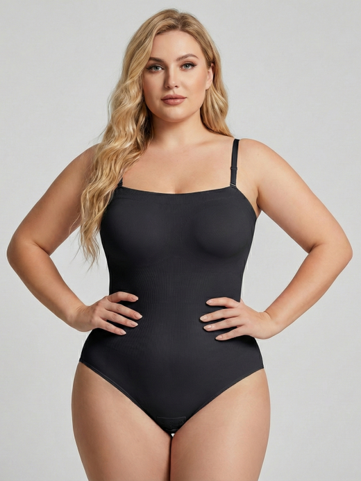 Flexvibe Seamless Hook & Eye Shapewear Bodysuit | Tummy Control, S–XL, 7 Colors