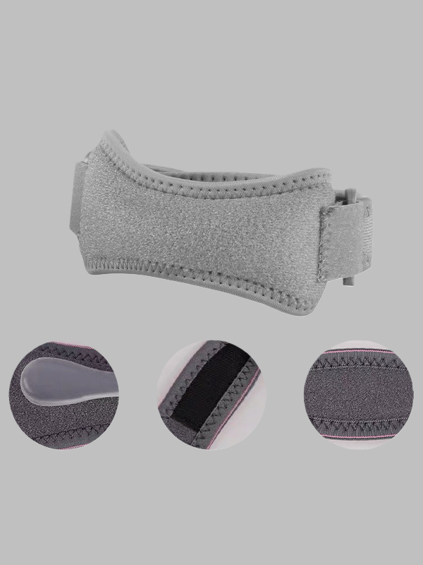 Flexvibe Silicone Patella Strap Knee Support - Sports Pain Relief Adjustable Brace