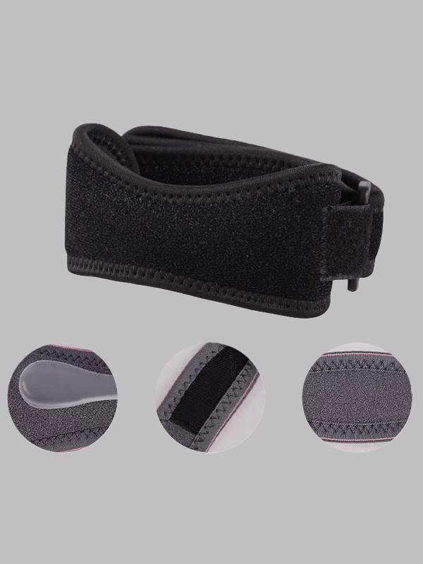 Flexvibe Silicone Patella Strap Knee Support - Sports Pain Relief Adjustable Brace