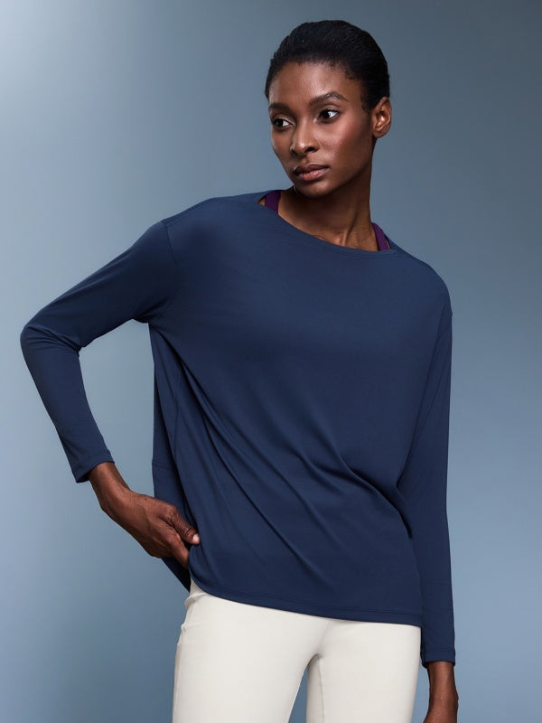 Flexvibe Women’s Yoga Running Casual Top - Naked Feel Quick Dry Loose Long Sleeve
