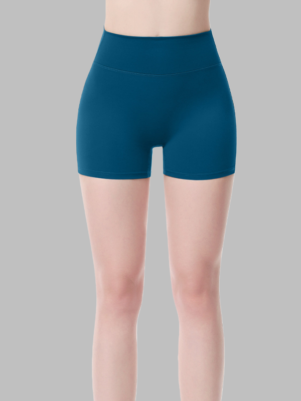 Flexvibe High-Waisted Utility Yoga Shorts - Stretchy Cargo-Pocket Workout & Daily Activewear