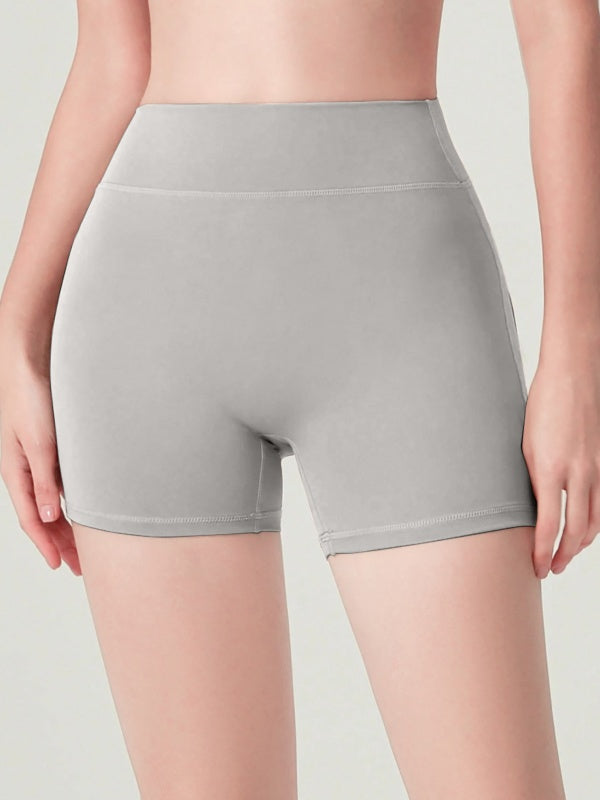 Flexvibe High-Waisted Utility Yoga Shorts - Stretchy Cargo-Pocket Workout & Daily Activewear