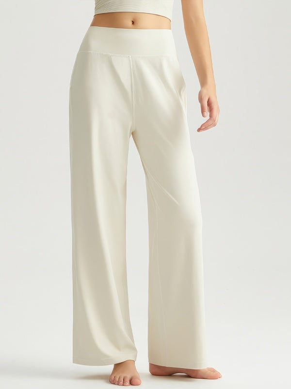Flexvibe High Waisted Straight Leg Pants - Naked Feel M-Shaped Hip Tummy Control Breathable