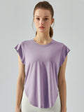 Flexvibe Women’s Gym Casual Sports Tee - Modal Loose Fit Shoulder Covering Breathable
