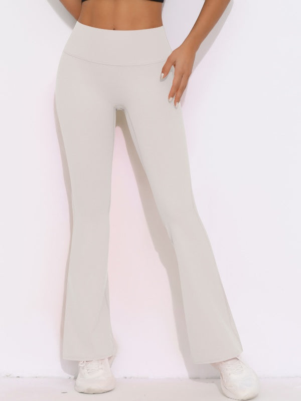 Flexvibe Butt Lifting Wide Leg Cropped Yoga Pants - High Waisted Moisture Wicking for Gym & Daily