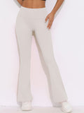 Flexvibe Butt Lifting Wide Leg Cropped Yoga Pants - High Waisted Moisture Wicking for Gym & Daily
