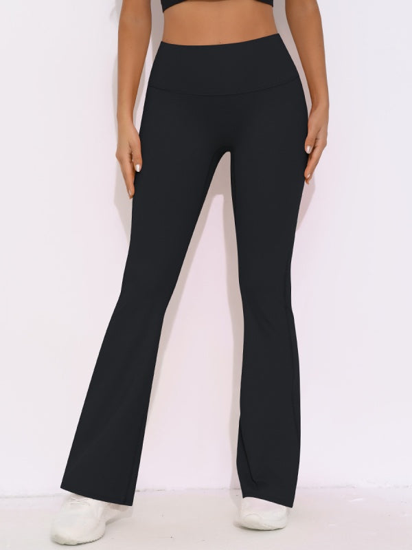 Flexvibe Butt Lifting Wide Leg Cropped Yoga Pants - High Waisted Moisture Wicking for Gym & Daily
