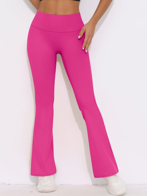 Flexvibe Butt Lifting Wide Leg Cropped Yoga Pants - High Waisted Moisture Wicking for Gym & Daily