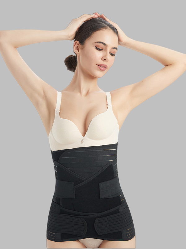 Flexvibe Postpartum 3-in-1 Abdominal Binder - Tummy Control Supportive Recovery Wear
