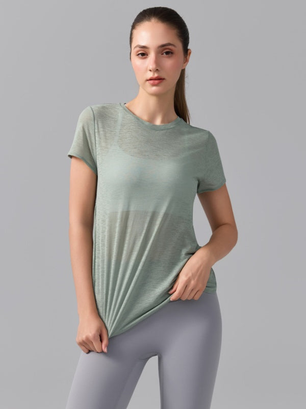 Flexvibe Quick Dry Fitness Cover-Up Cross Back Hollow Out Skin-Friendly