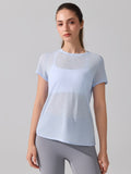 Flexvibe Quick Dry Fitness Cover-Up Cross Back Hollow Out Skin-Friendly