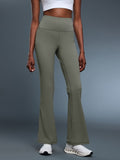 Flexvibe Flattering High Waisted Slightly Flared Yoga Pants - Butt Lifting Barely There for Gym