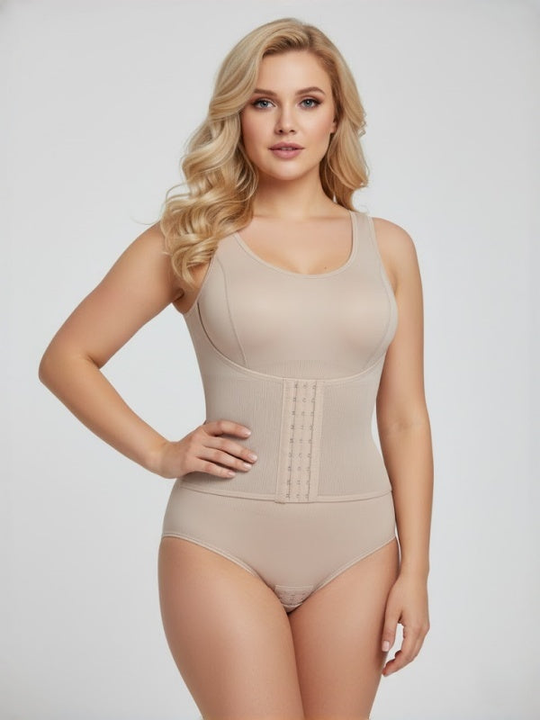 Flexvibe Plus-Size One-Piece Shapewear S-3XL - Slimming Tummy Control Breathable Seamless
