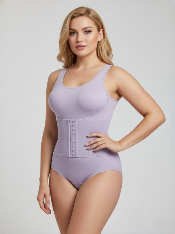 Flexvibe Plus-Size One-Piece Shapewear S-3XL - Slimming Tummy Control Breathable Seamless