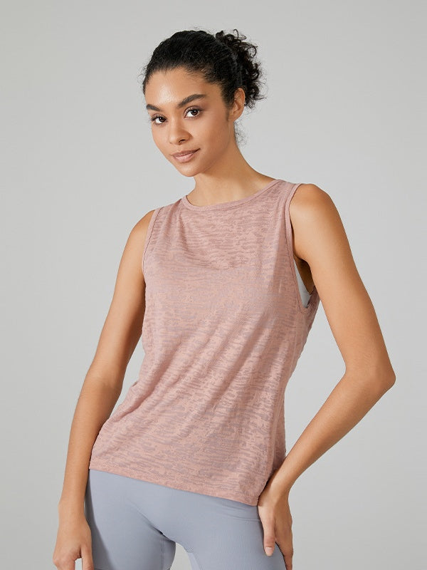 Flexvibe Sleeveless Quick Dry Smock Loose Lightweight Open Back Gym Wear