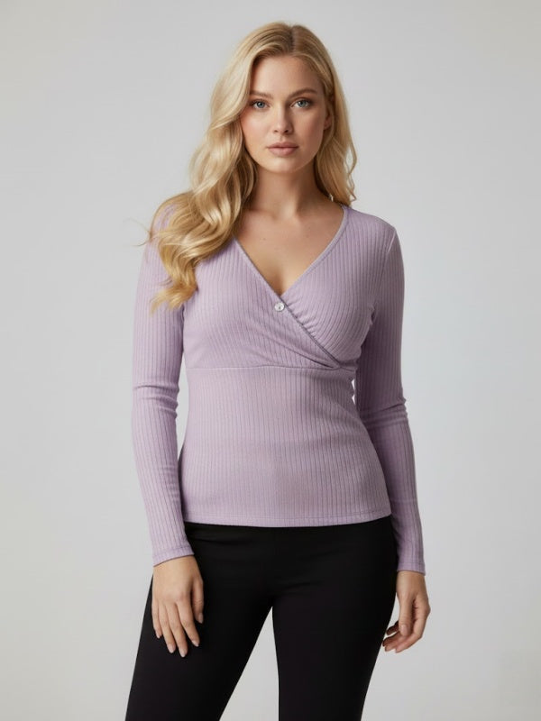 Flexvibe Maternity Nursing Top - Soft Breathable Easy Access Postpartum Pregnancy Daily Wear