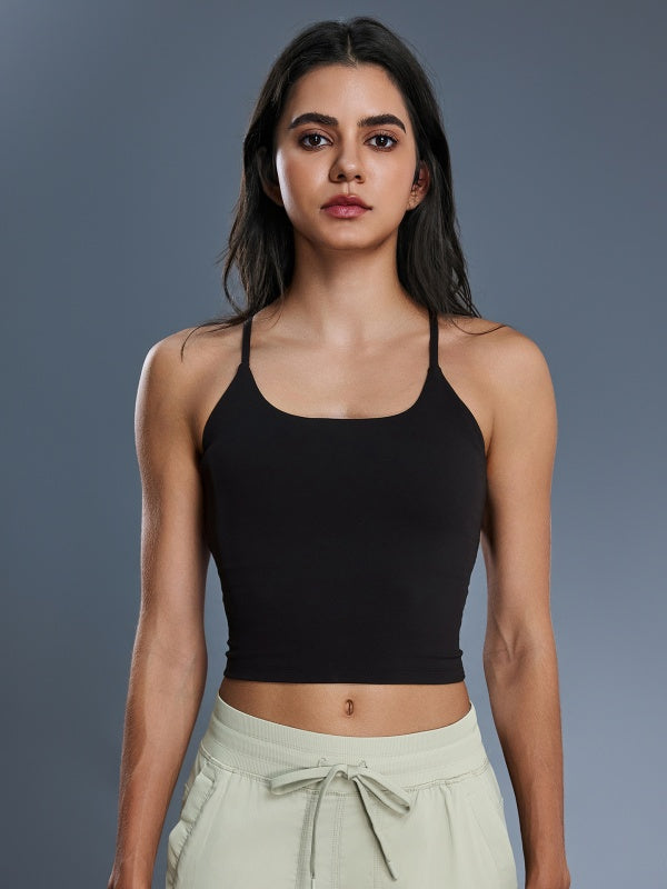 Flexvibe Y-Back Yoga Tank Top - Breathable Moisture-Wicking Non-Slip Gym Workout Top