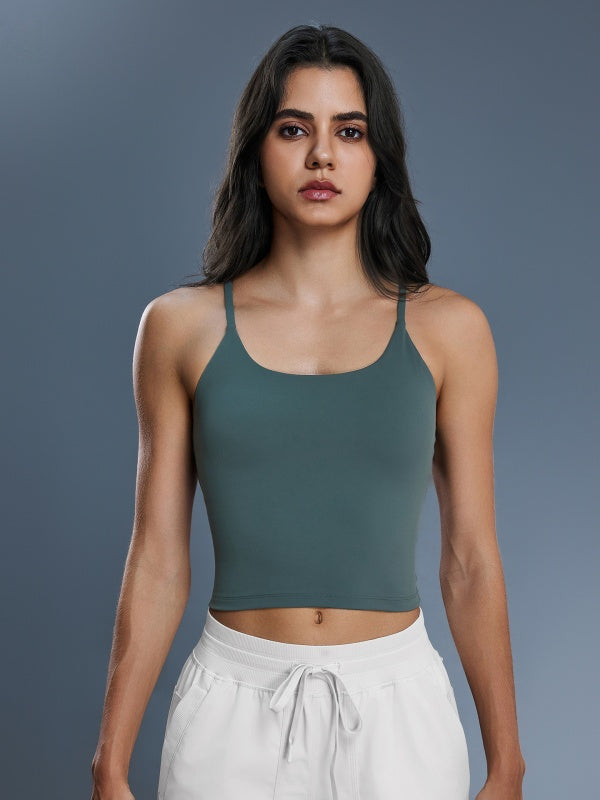 Flexvibe Y-Back Yoga Tank Top - Breathable Moisture-Wicking Non-Slip Gym Workout Top