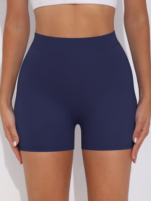 Flexvibe Brushed V-Waist Ruched Yoga Shorts - Tummy Control Butt Lifting Gym Wear