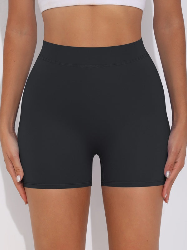 Flexvibe Brushed V-Waist Ruched Yoga Shorts - Tummy Control Butt Lifting Gym Wear
