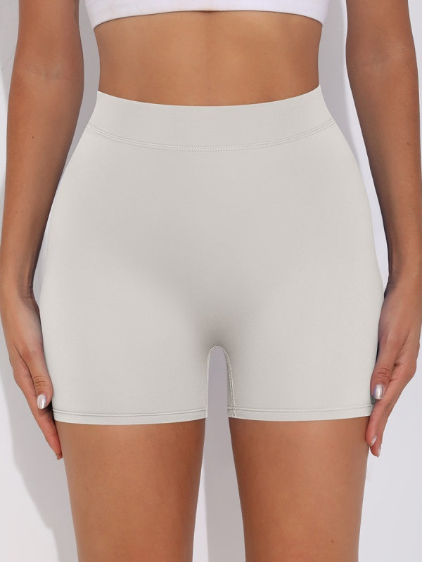 Flexvibe Brushed V-Waist Ruched Yoga Shorts - Tummy Control Butt Lifting Gym Wear