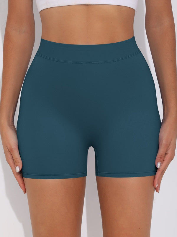 Flexvibe Brushed V-Waist Ruched Yoga Shorts - Tummy Control Butt Lifting Gym Wear