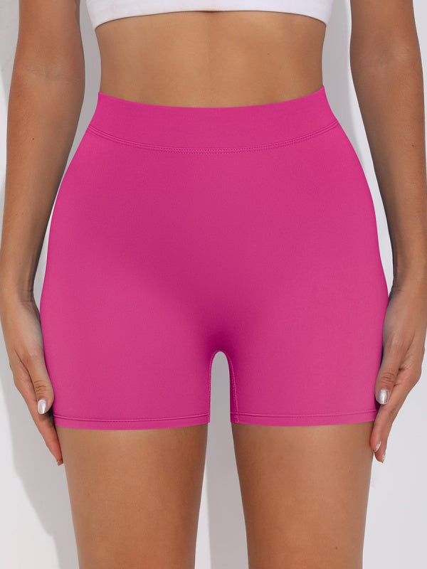 Flexvibe Brushed V-Waist Ruched Yoga Shorts - Tummy Control Butt Lifting Gym Wear