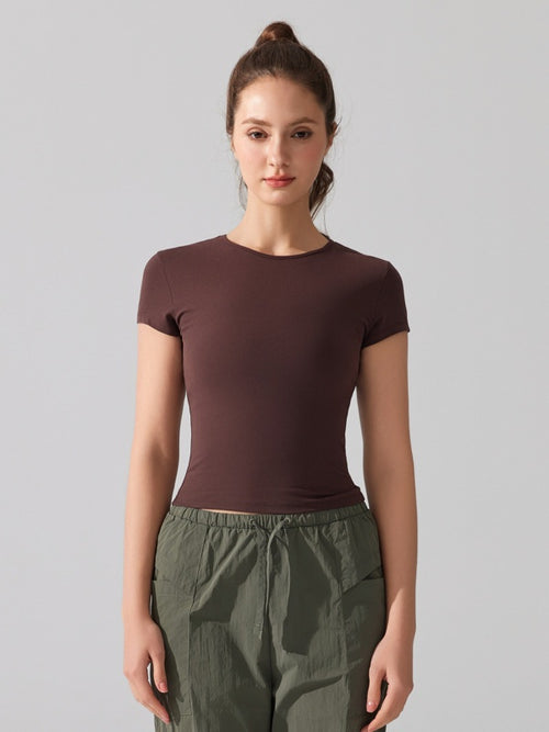 Flexvibe activewear side view for gym-to-street, with tummy control and 4-way stretch
