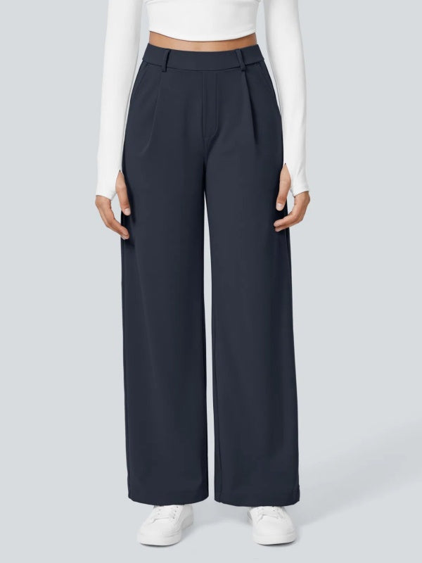 Flexvibe Casual Straight-Leg Pants, Loose & Slim-Fitting, Suitable for Commuting & Casual Occasions