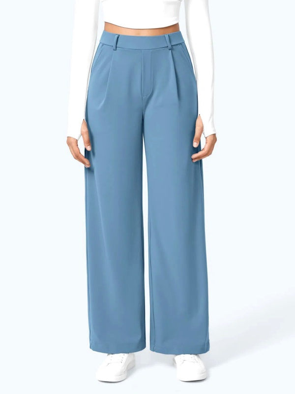 Flexvibe Casual Straight-Leg Pants, Loose & Slim-Fitting, Suitable for Commuting & Casual Occasions