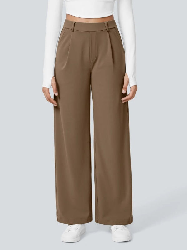 Flexvibe Casual Straight-Leg Pants, Loose & Slim-Fitting, Suitable for Commuting & Casual Occasions